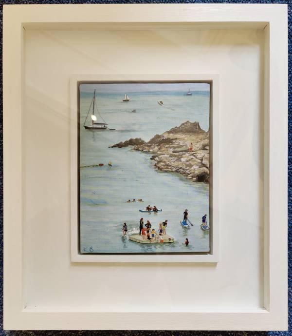 - Mixed Media on Painting, Painting by Kim Bentley, measuring 21 x 16 cm (H x W) framed at 39 x 34 cm £585